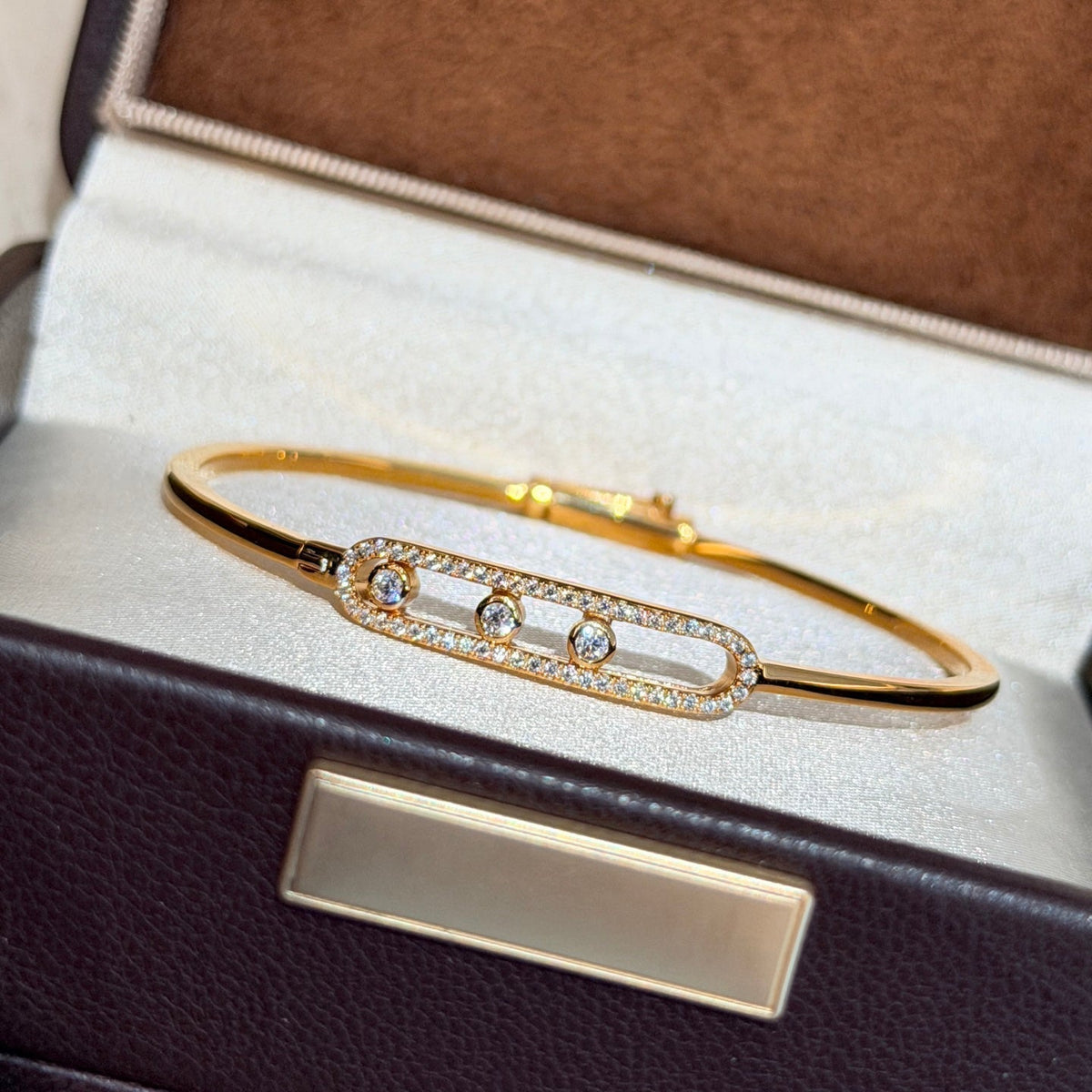 [⭐Shinejoy]Move Pavé Diamant-Armreif M