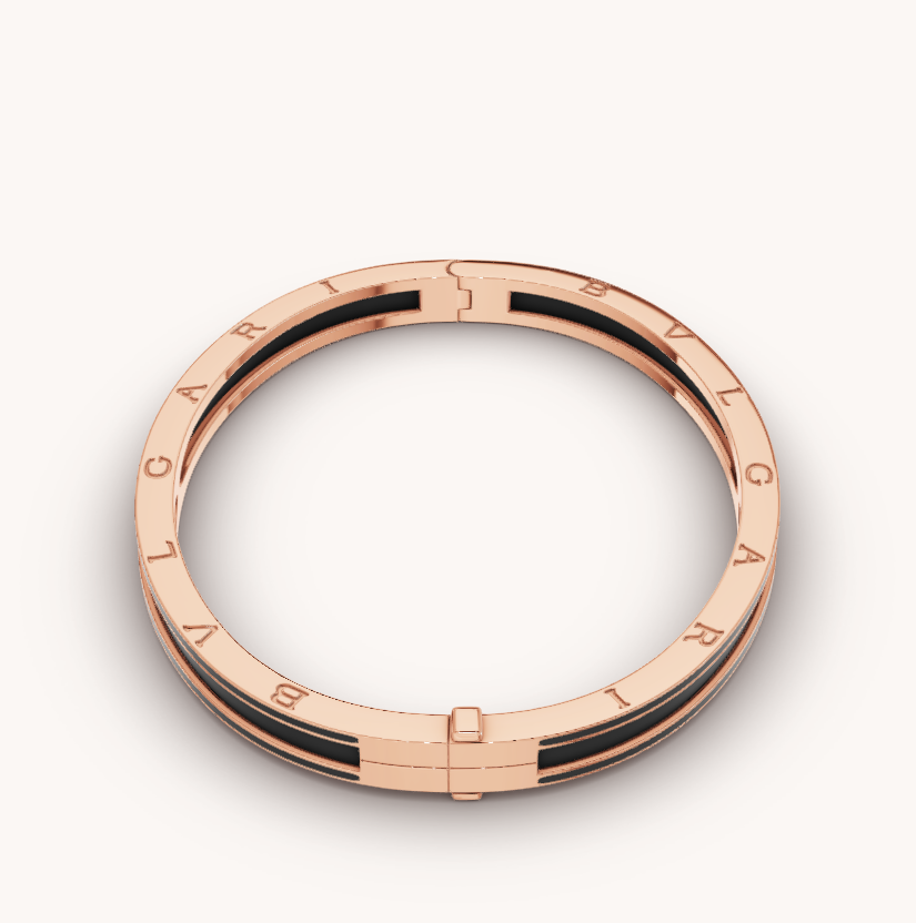 [⭐Shinejoy]ZERO 1 ピンクゴールド、マットブラックセラミックブレスレット