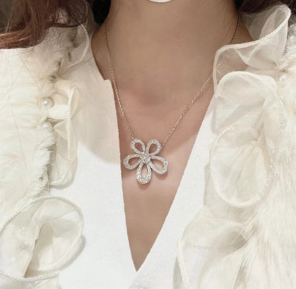 [⭐Shinejoy]FLOWERLACE NECKLACE FULL DIAMONDS