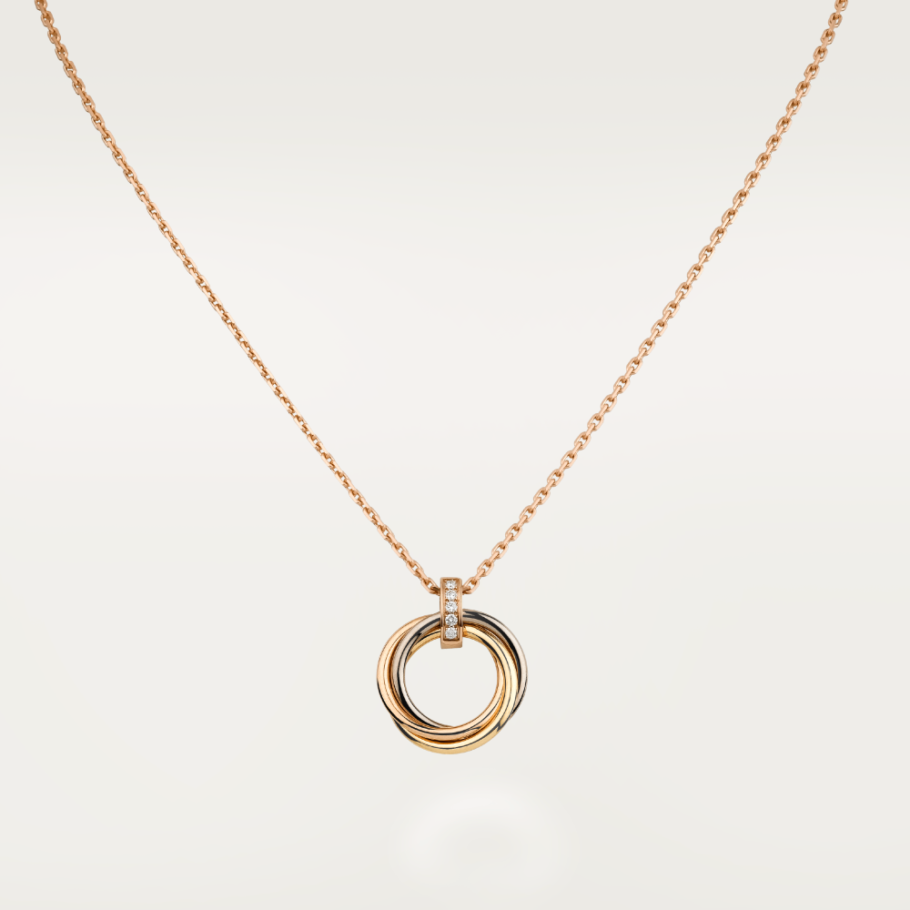 [⭐Shinejoy]TRINITY-HALSKETTE GOLD DIAMANTEN