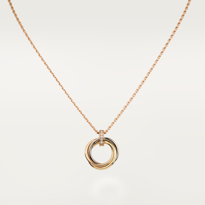 [⭐Shinejoy]TRINITY-HALSKETTE GOLD DIAMANTEN