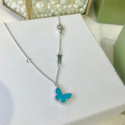 [⭐Shinejoy]BUTTERFLY TURQUOISE BUTTERFLY BRACELET SILVER