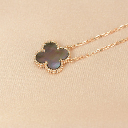 [⭐Shinejoy]CLOVER 15MM グレーマザーオブパールネックレス