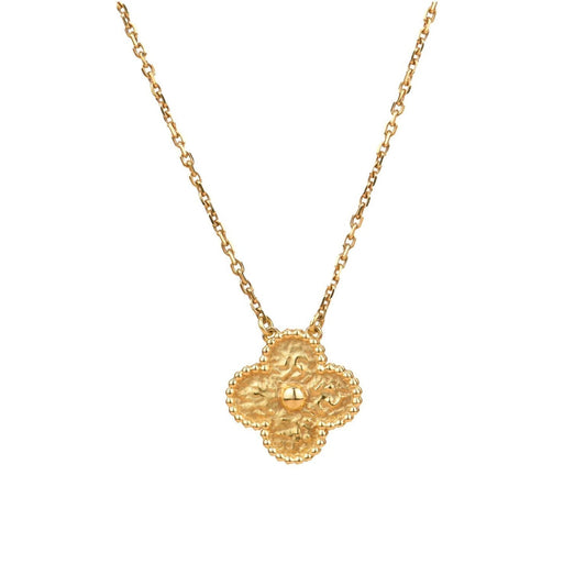 [⭐Shinejoy]CLOVER 15MM  BRONZING NECKLACE