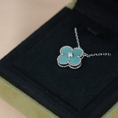 {
  "⭐Shinejoy": "CLOVER 15MM DIAMOND SVRES PORCELAIN NECKLACE SILVER"
}