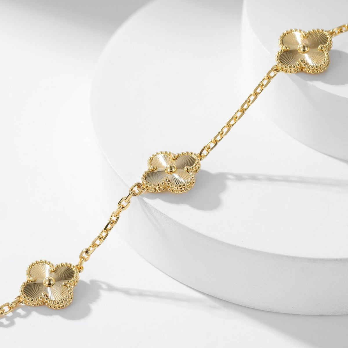[⭐Shinejoy]CLOVER 10 MOTIFS LASER NECKLACE