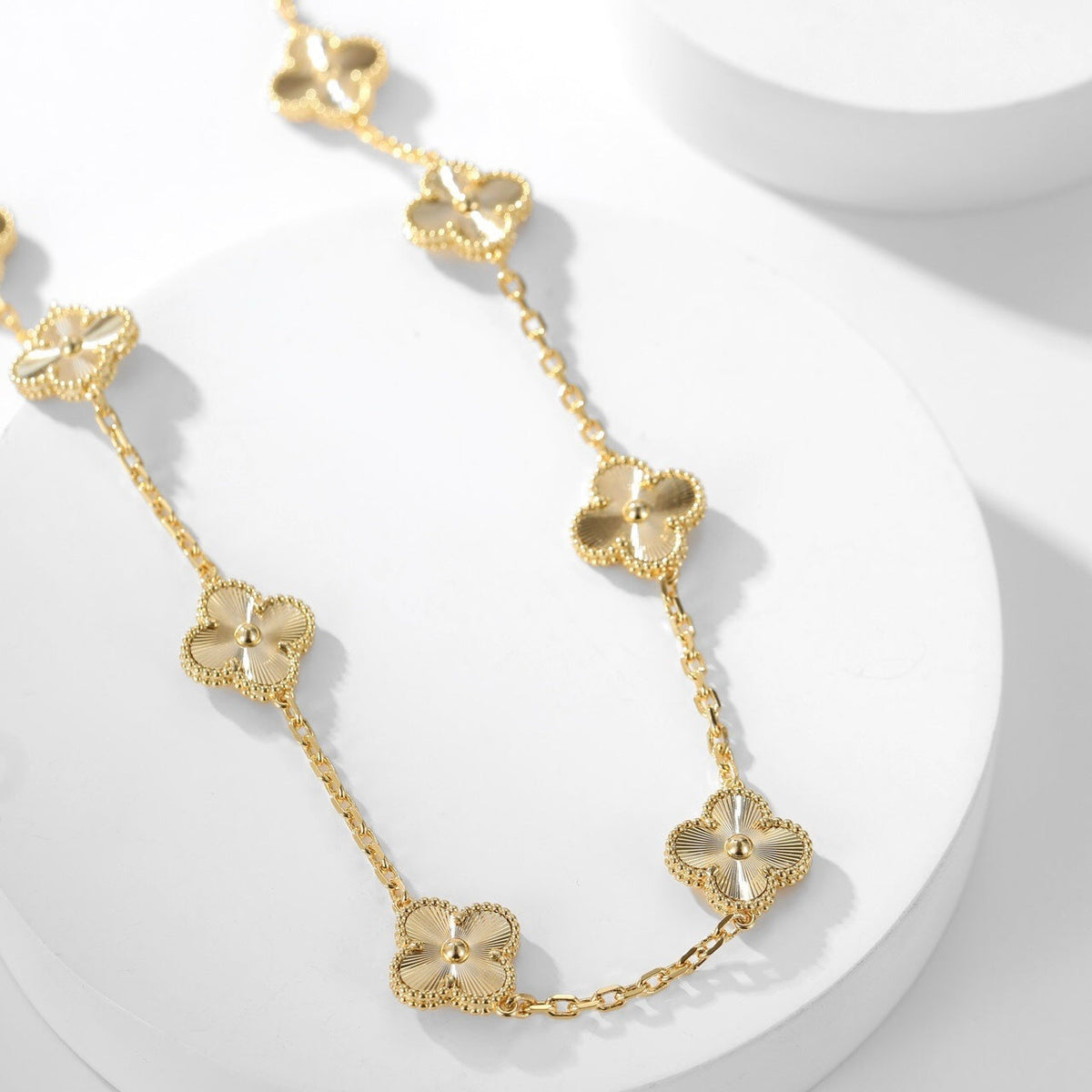 [⭐Shinejoy]CLOVER 10 MOTIFS LASER NECKLACE
