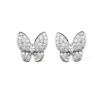 [⭐Shinejoy]SCHMETTERLINGS-OHRRINGE MIT VOLLBESATZ