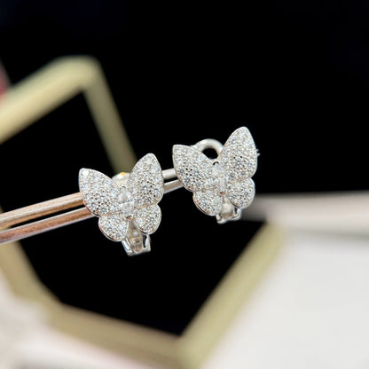 [⭐Shinejoy]SCHMETTERLINGS-OHRRINGE MIT VOLLBESATZ