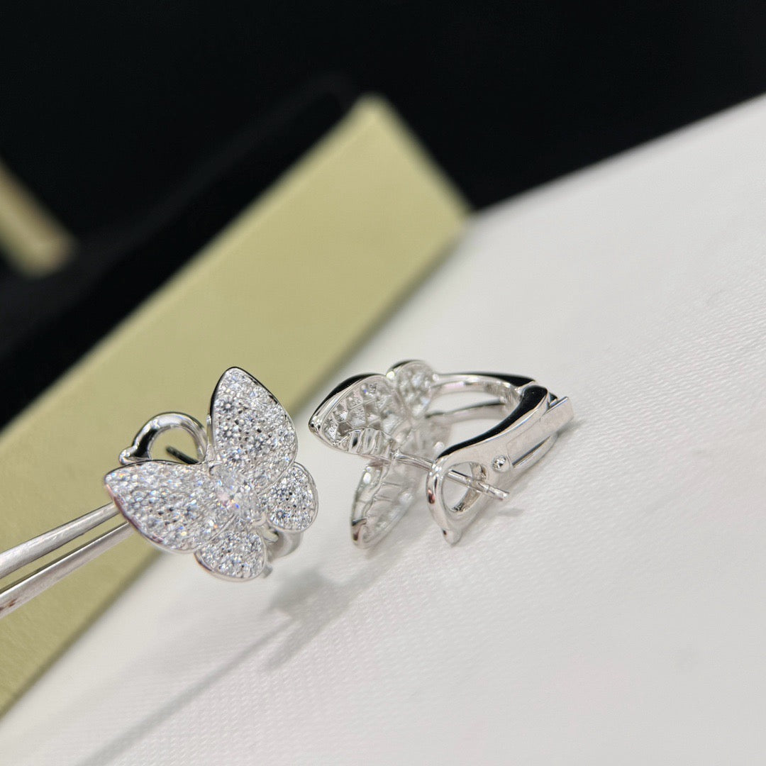 [⭐Shinejoy]SCHMETTERLINGS-OHRRINGE MIT VOLLBESATZ