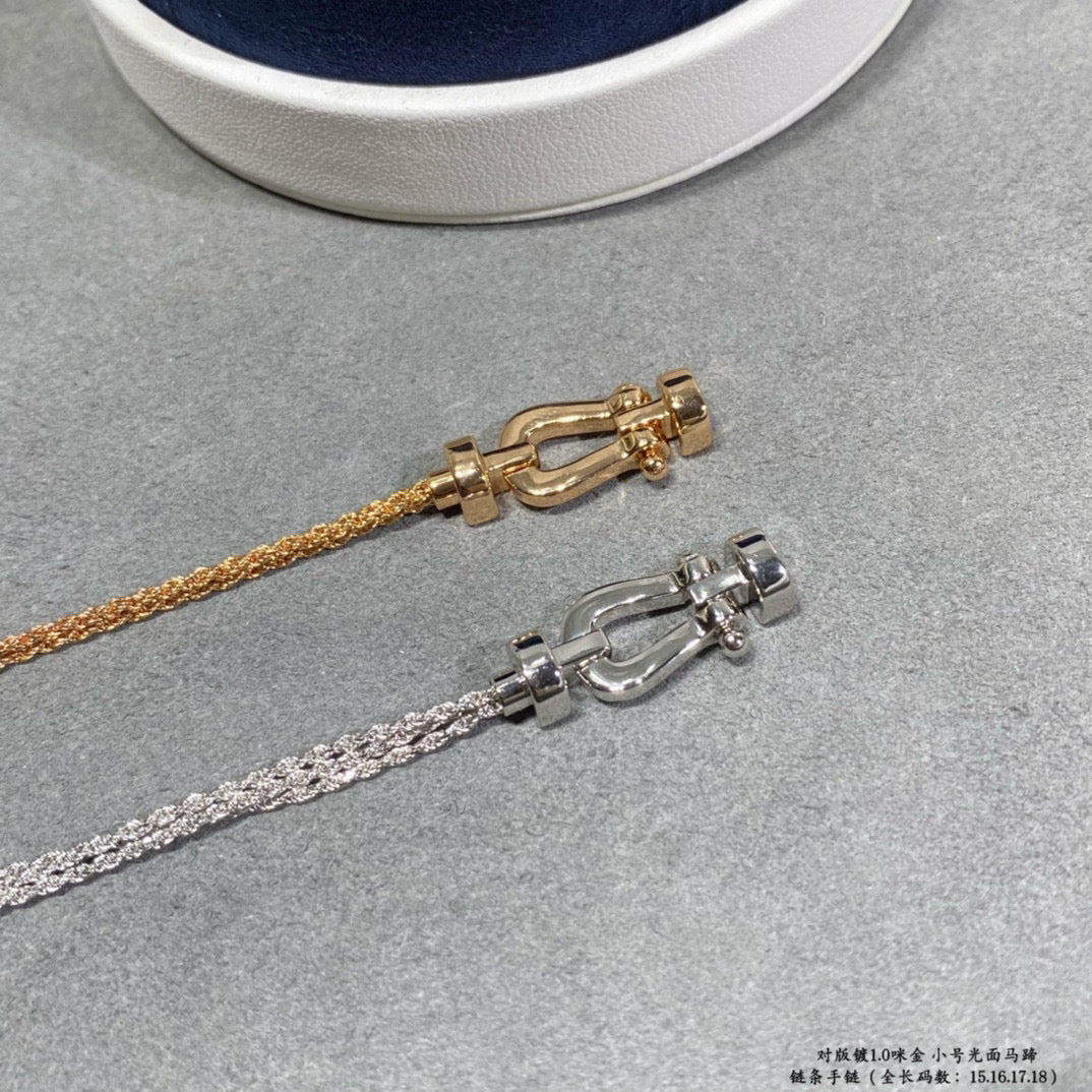 [⭐Shinejoy]FORCE SMALL HORSESHOE  DIAMOND CHAIN ROPE BRACELET