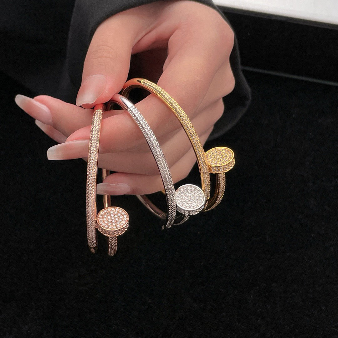 [⭐Shinejoy]JUSTE BRACELET 3.5MM ALL DIAMONDS