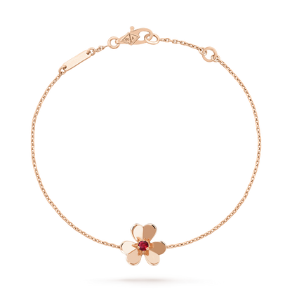 [⭐Shinejoy]FRIVOLE GOLD FLOWER PINK MALACHITE BRACELET