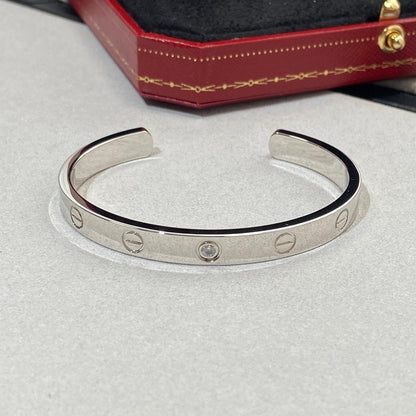 [⭐Shinejoy]LOVE ARMBAND 6,1MM 1 DIAMANT OFFENER REIF