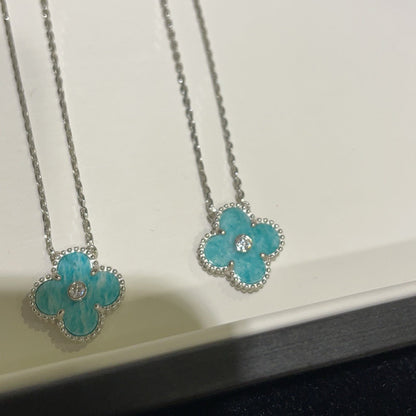 {
  "⭐Shinejoy": "CLOVER 15MM DIAMOND SVRES PORCELAIN NECKLACE SILVER"
}