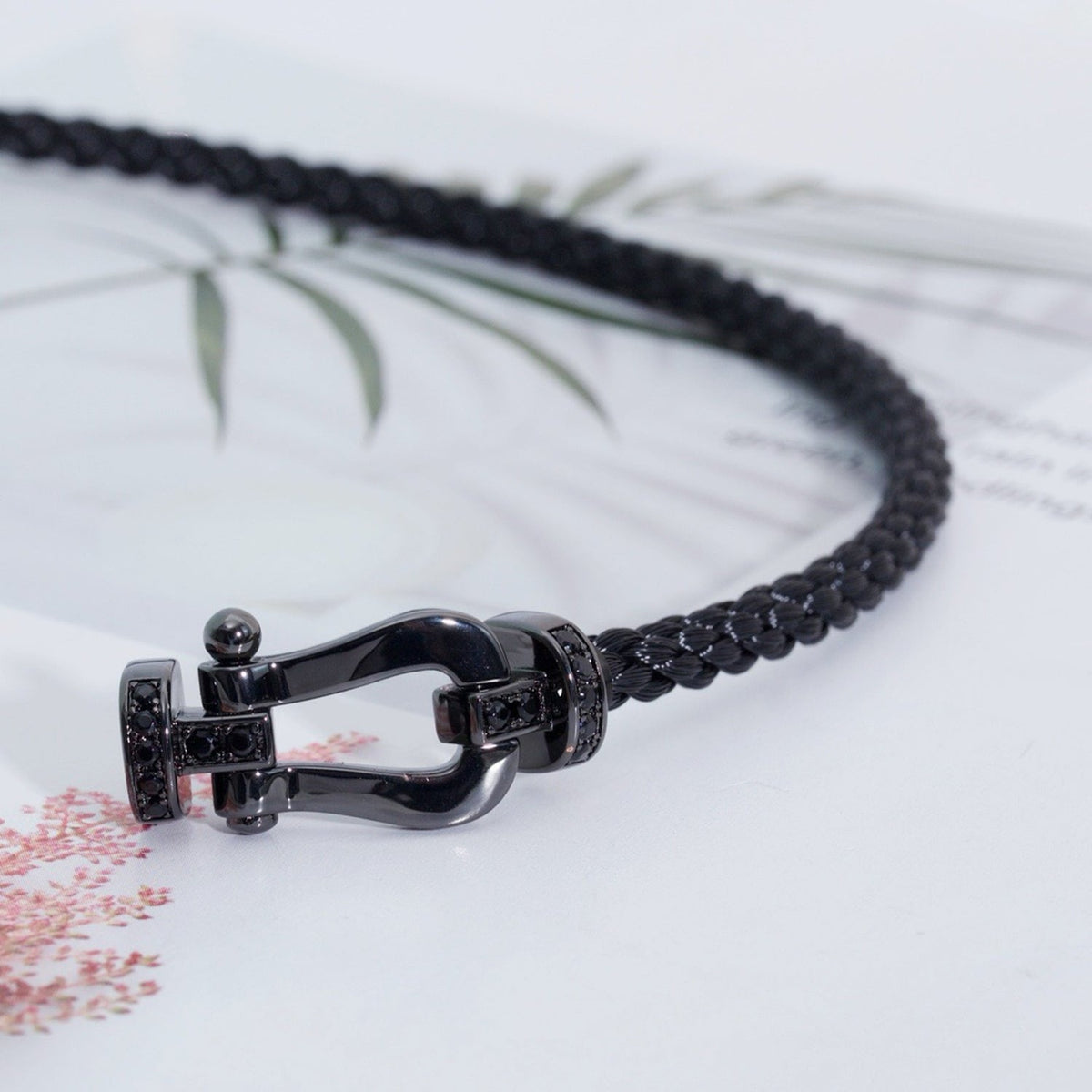 [⭐Shinejoy]FORCE LARGE SERIES HORSESHOE BLACK SAMURAI BRACELET