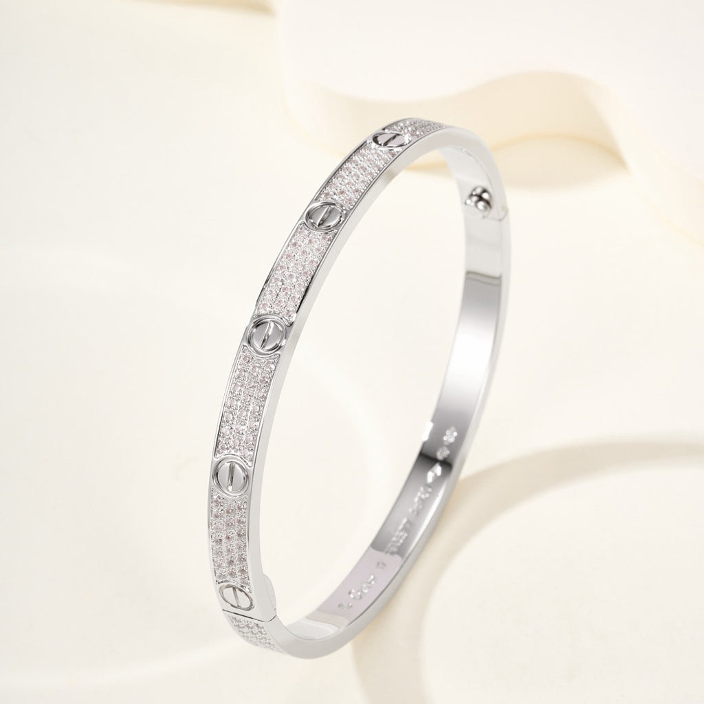 [⭐Shinejoy]LOVE BRACELET 4.8MM DIAMOND-PAVED