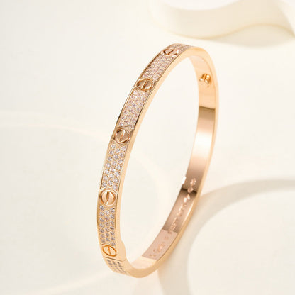 [⭐Shinejoy]LOVE BRACELET 4.8MM DIAMOND-PAVED