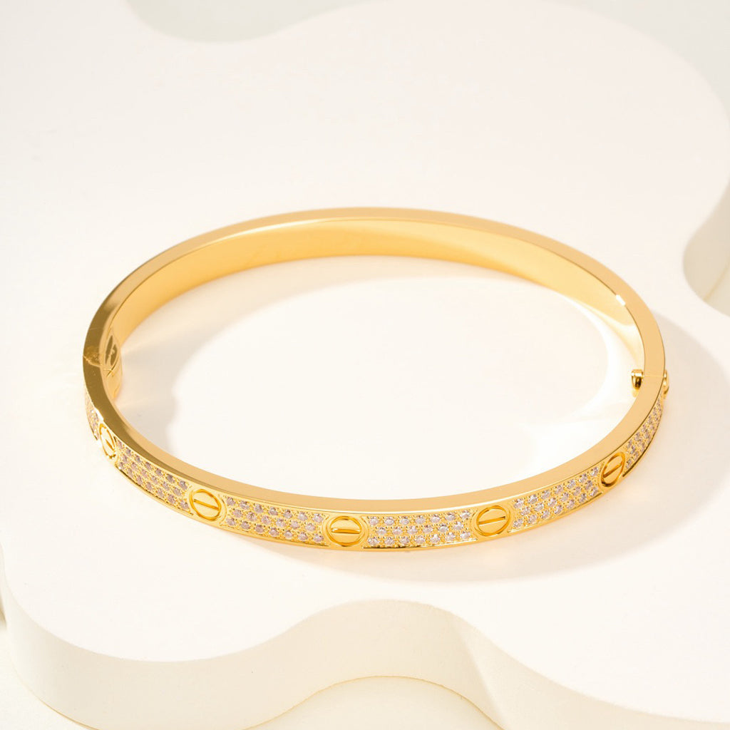 [⭐Shinejoy]LOVE BRACELET 4.8MM DIAMOND-PAVED