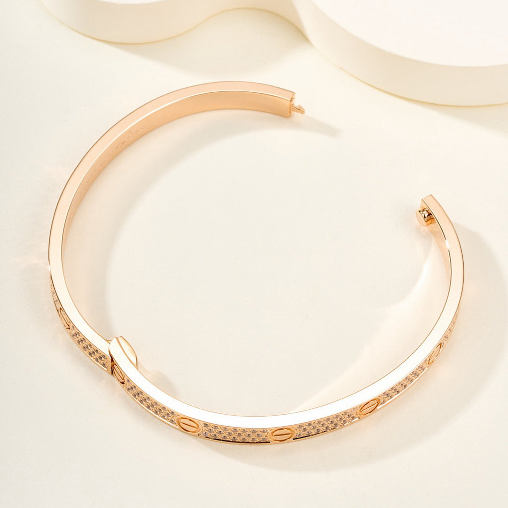 [⭐Shinejoy]LOVE BRACELET 4.8MM DIAMOND-PAVED