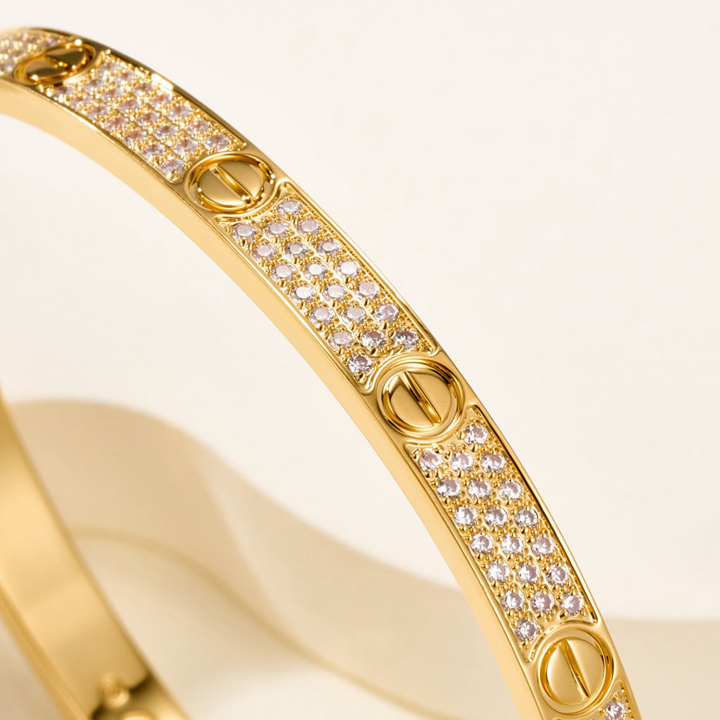 [⭐Shinejoy]LOVE BRACELET 4.8MM DIAMOND-PAVED