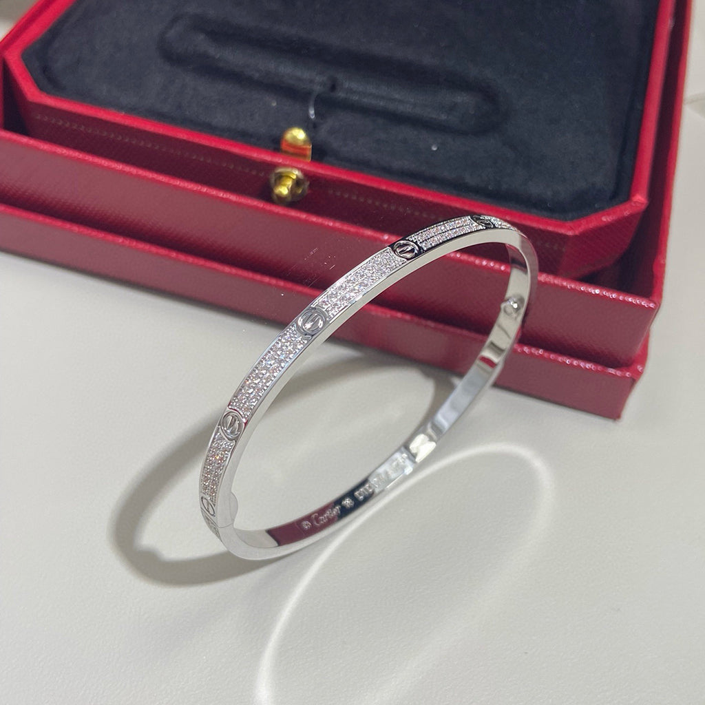 {
  "⭐Shinejoy": "LOVE ブレスレット 3.65mm ダイヤモンドパヴェ"
}