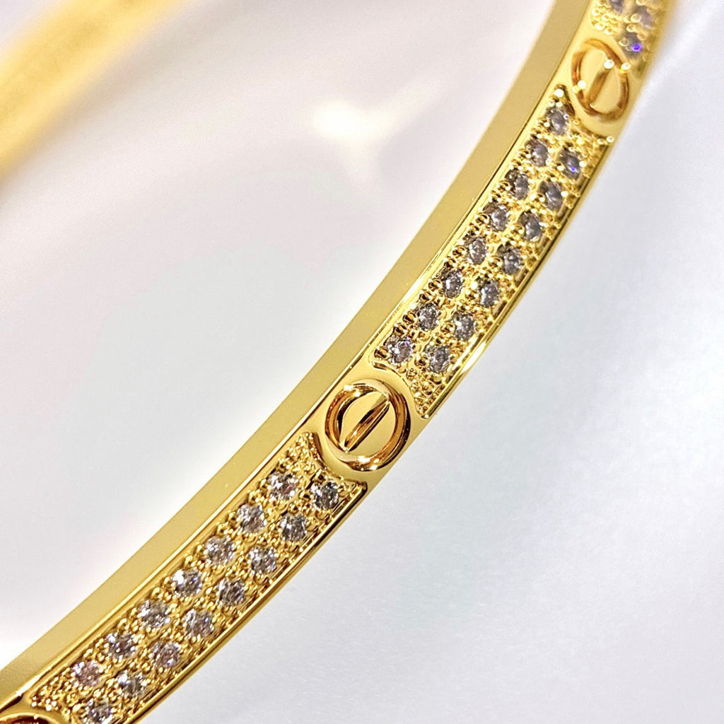 {
  "⭐Shinejoy": "LOVE ブレスレット 3.65mm ダイヤモンドパヴェ"
}
