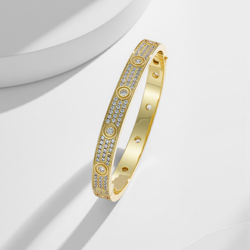 [⭐Shinejoy]LOVE BRACELET 6.1MM DIAMOND-PAVED 10 BIG DIAMONDS