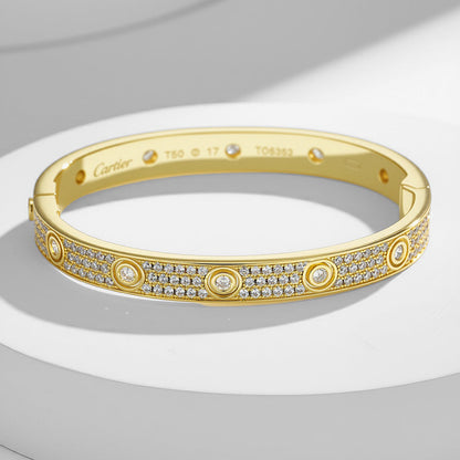 [⭐Shinejoy]LOVE BRACELET 6.1MM DIAMOND-PAVED 10 BIG DIAMONDS