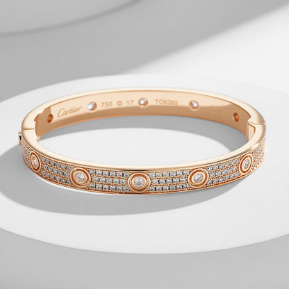 [⭐Shinejoy]LOVE BRACELET 6.1MM DIAMOND-PAVED 10 BIG DIAMONDS