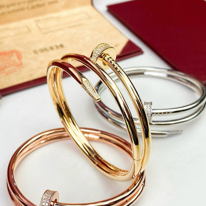 [⭐Shinejoy]JUSTE ARMBAND 3,5 MM DOPPELREIHIG MIT DIAMANTEN