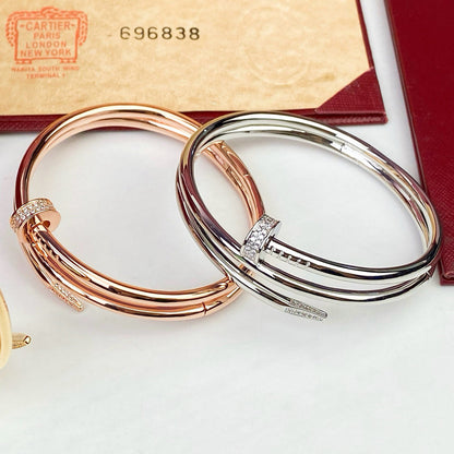 [⭐Shinejoy]JUSTE ARMBAND 3,5 MM DOPPELREIHIG MIT DIAMANTEN