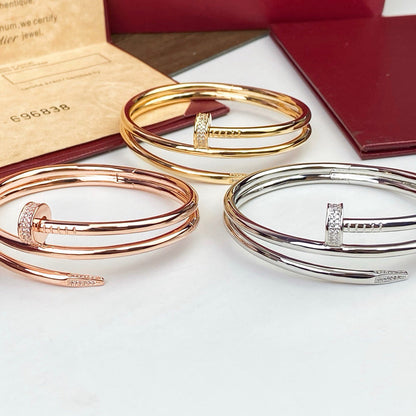 [⭐Shinejoy]JUSTE ARMBAND 3,5 MM DOPPELREIHIG MIT DIAMANTEN