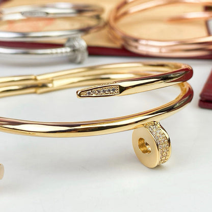 [⭐Shinejoy]JUSTE ARMBAND 3,5 MM DOPPELREIHIG MIT DIAMANTEN
