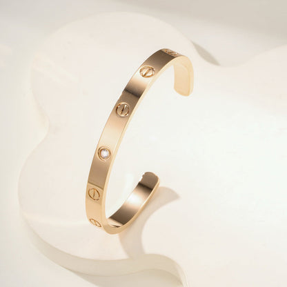 [⭐Shinejoy]LOVE ARMBAND 6,1MM 1 DIAMANT OFFENER REIF