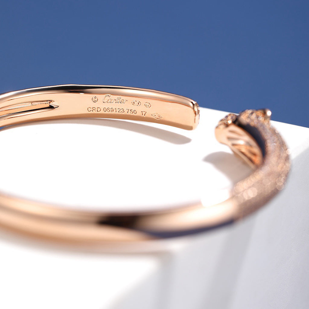 [⭐Shinejoy]PANTHERE VOLLBESETZTES DIAMANT-OFFENES ARMBAND