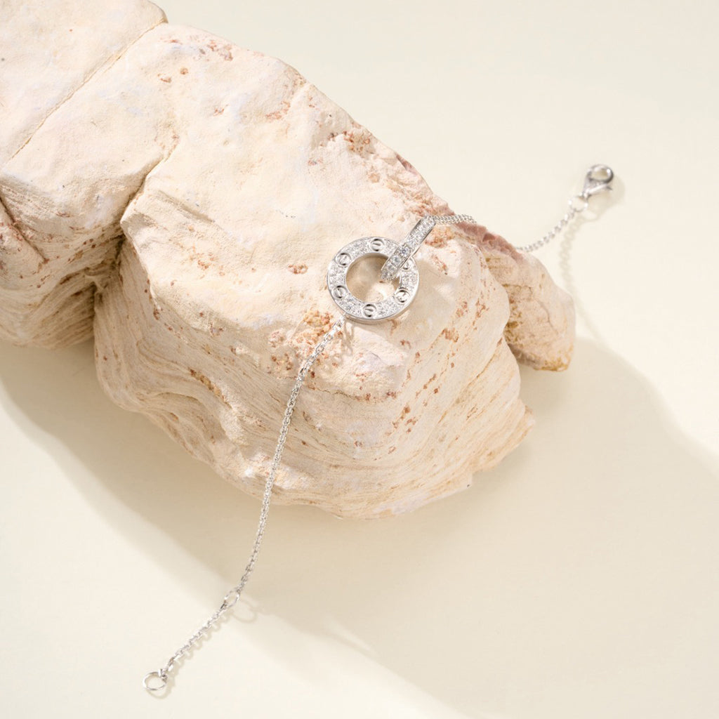 [⭐Shinejoy]LOVE DOPPELRING-ARMBAND MIT VOLLBESATZ