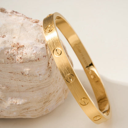 [⭐Shinejoy]LOVE BRACELET 6.1MM BRUSHED