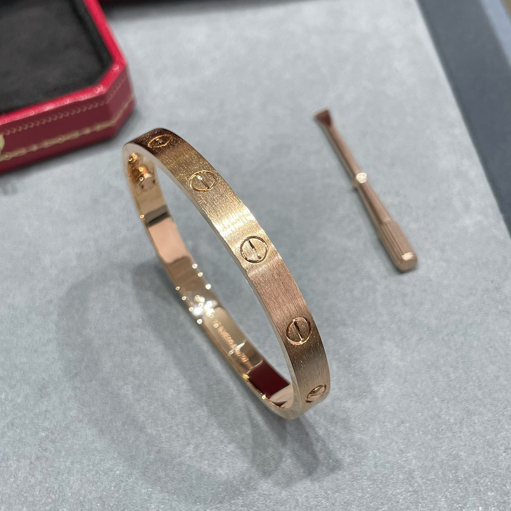 [⭐Shinejoy]LOVE BRACELET 6.1MM BRUSHED