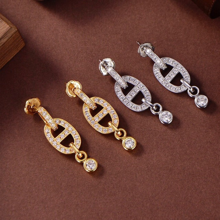 {
  "⭐Shinejoy": "⭐Shinejoy",
  "HM CHAINE DIAMOND EARRINGS": "HM チェーン ダイヤモンドピアス"
}