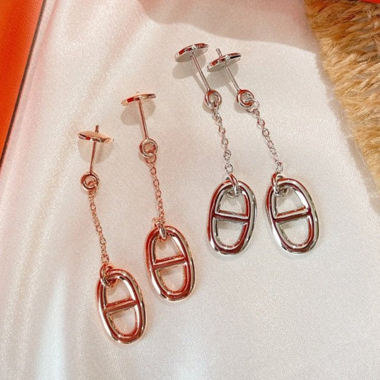 [⭐Shinejoy]チェーンタッセルピアス