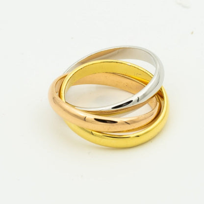[⭐Shinejoy Jewelry]トリニティリング ゴールド ピンクゴールド シルバー