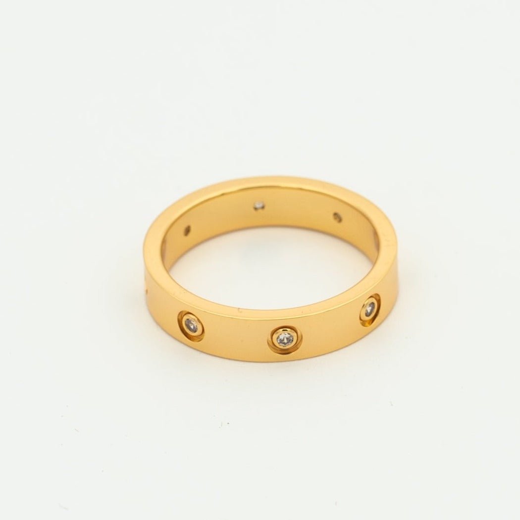 [⭐Shinejoy]LOVE リング 3.6MM 8ダイヤモンド