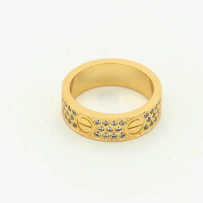 [⭐Shinejoy]LOVE RING 5.5MM DIAMONDS PAVED