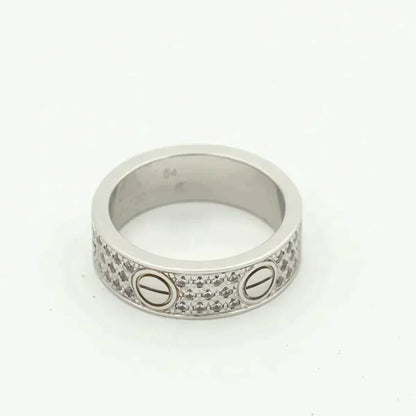 [⭐Shinejoy]LOVE RING 5.5MM DIAMONDS PAVED