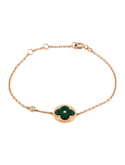 [⭐Shinejoy]SUN MALACHITE 1 ダイヤモンド ピンクゴールドブレスレット