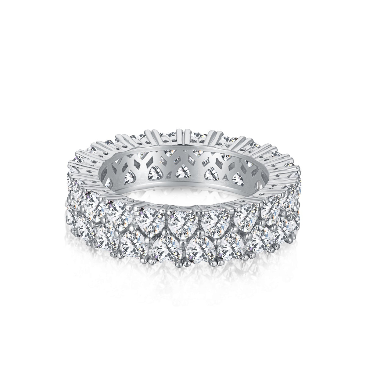 [Shinejoy Jewelry]スパークリングフルハートリング