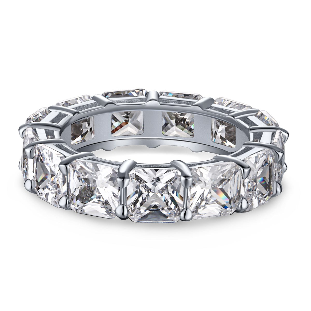 [Shinejoy Jewelry] Elegante Tennis-Ring mit Prinzessschliff