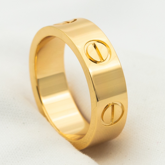 [⭐Shinejoy]LOVEリング 5.5MM ダイヤモンドなし