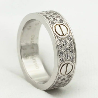 [⭐Shinejoy]LOVE RING 5.5MM DIAMONDS PAVED